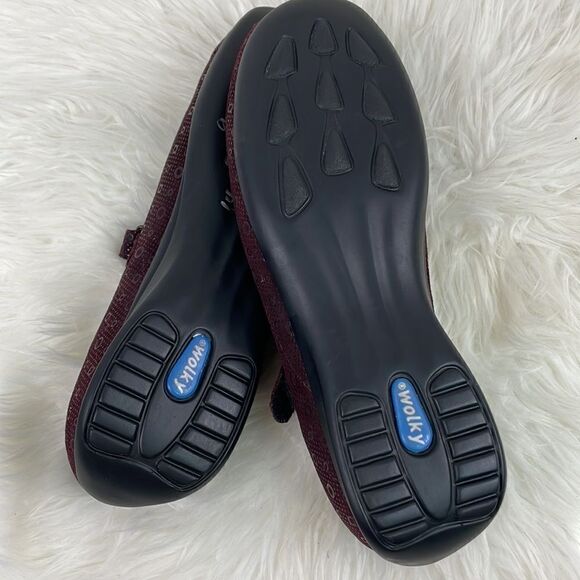 Wolky | purple Mary Jane loafers 9.0 Velcro closure - Picture 6 of 9